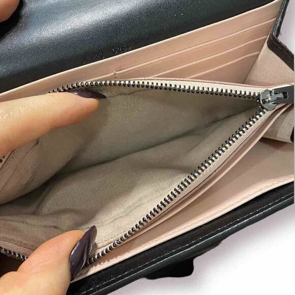 Salvatore Ferragamo Calfskin Leather Continental Bow Wallet - Picture 5 of 10